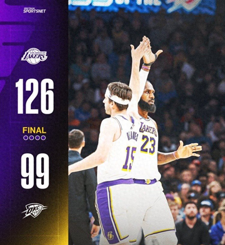 雷火电竞入驻-包含湖人主场逆转雷霆，取得三连胜的词条